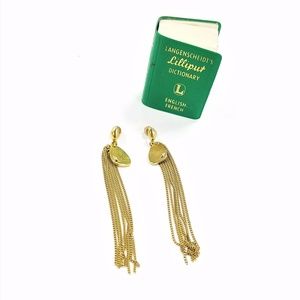 Kenneth Cole Chain Tassel Earrings
